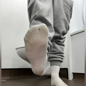 Nike Dri-FIT White Athletic Socks